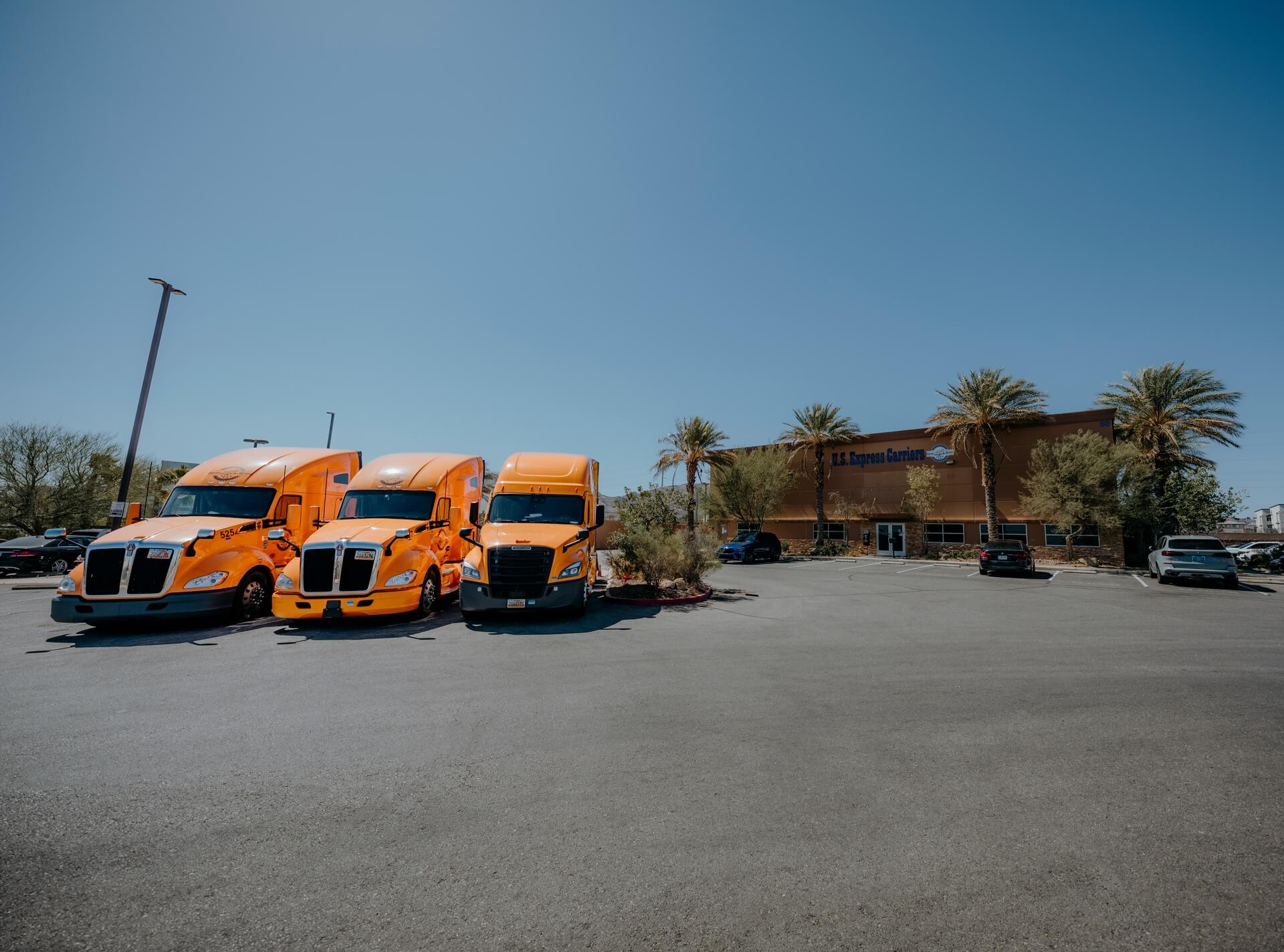 Cargo truck loading dock environment